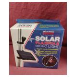 Solar flagpole micro light