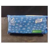 Lightly scented wipes. 2-80 ct packs.