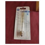 GE tubular 25W light bulbs. 6 total