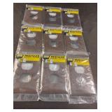 9 brown wall plates