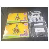 2 scooby doo balloons, 5 happy birthday write on