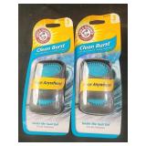 Arm n hammer clean burst car air freshener  2 pks