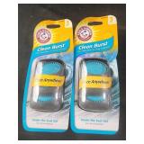 Arm n hammer clean burst car air freshener  2 pks