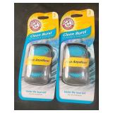 Arm n hammer clean burst car air freshener  2 pks