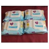 Parents Choice hand & face wipes. 4-25 ct packs