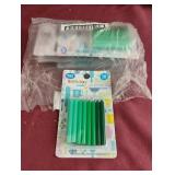 Green candles. 6-16 ct packa
