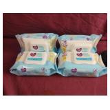Parents Choice hand & face wipes. 4-25 ct packs