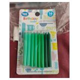 Green candles. 6-16 ct packa