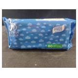 Lightly scented wipes. 2-80 ct packs