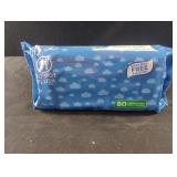 Lightly scented wipes. 2-80 ct packs