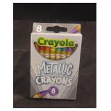 Crayola metallic crayons. 6-8 ct packs