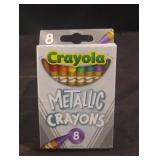 Crayola metallic crayons. 6-8 ct packs