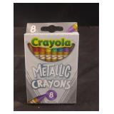 Crayola metallic crayons. 6-8 ct packs