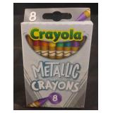 Crayola metallic crayons. 6-8 ct packs