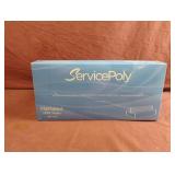 ServicePoly interfold HDPE sheets. 2-1000 ct