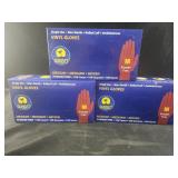3 boxes 100 ct each medium vinyl gloves