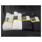 Soccer socks size large 4 pks 2 pair each pack
