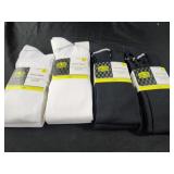 Soccer socks size large and medium 4 pks 2 pair