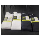 Soccer socks size large 4 pks 2 pair each pack