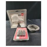 Helping hands, header bolt set, metal ashtray