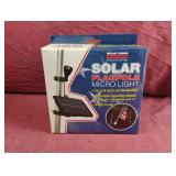 Solar flagpole micro light
