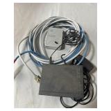 Lot of Ethernet Cables, HDMI Converter, Linksys