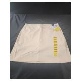 Womens medium Pale yellow active skort