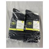 4 Pairs of Small Black Soccer Socks
