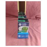 GE 3W green light bulb. 4 total
