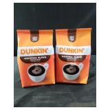 Dunkin medium roast coffee 2 bags