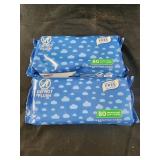 2 packs 80 each equate pre moistened wipes