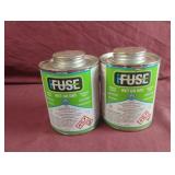 IFuse wet or dry PVC cement. 2-16 fl. oz bottles