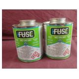IFuse wet or dry PVC cement. 2-16 fl. oz bottles