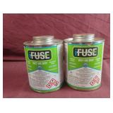 IFuse wet or dry PVC cement. 2-16 fl. oz bottles