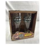 2 Larry the Cable Guy Beer Glasses