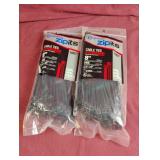 Zipits cable ties 8'. 100 ct. 2 packs