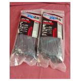 Zipits cable ties 8'. 100 ct. 2 packs