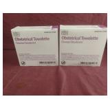 Obstetrical towelette. 2-100 ct boxes