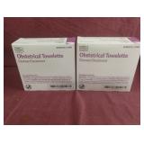 Obstetrical towelette. 2-100 ct boxes