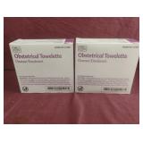Obstetrical towelette. 2-100 ct boxes