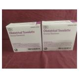 Obstetrical towelette. 2-100 ct boxes