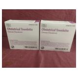 Obstetrical towelette. 2-100 ct boxes