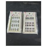 30 packs of nails stickers 3D Gucci Burberry
