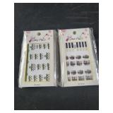 30 packs of nails stickers 3D Gucci Burberry