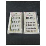 30 packs of nails stickers 3D Gucci Burberry