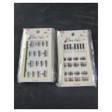 30 packs of nails stickers 3D Gucci Burberry
