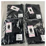 Lot of 4 Small Dylan Scoop Tees Black - sz S