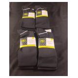 Soccer socks. Size L.  Black. 4 pairs total