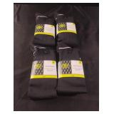 Soccer socks. Size M. Black. 4 pairs total