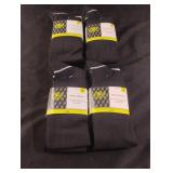 Soccer socks. Size M.  Black. 4 pairs total